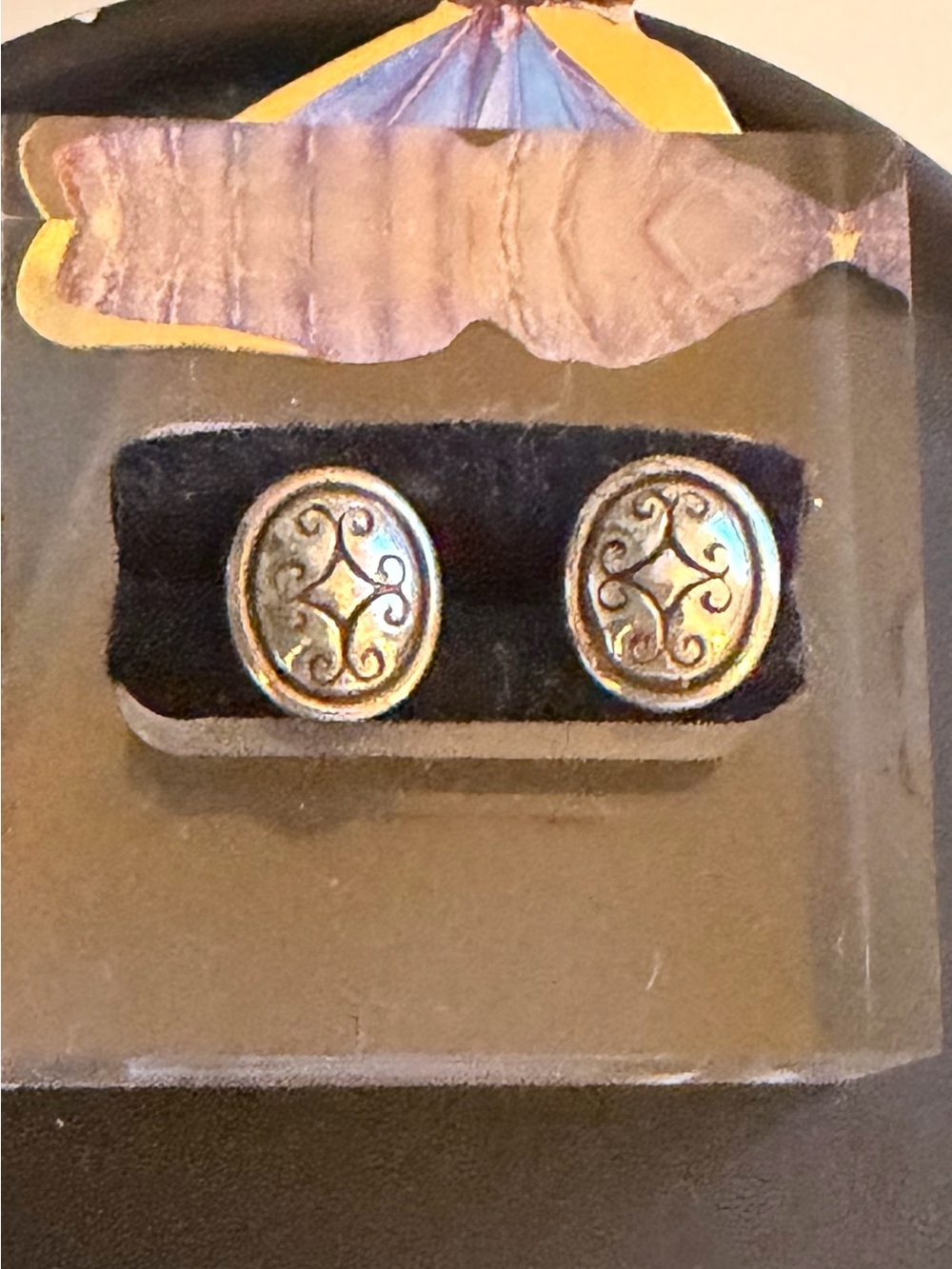 Brighton Oval Filigree Stud Earrings- Classic